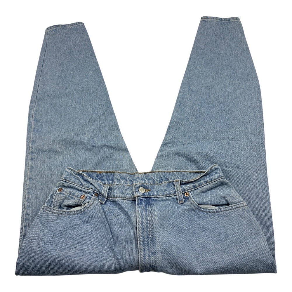 Levi Strauss Co 550 Jeans Women Size 14 Relaxed Fit Tapered Leg Light Wash Denim
